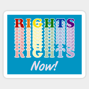 Rights, now! Sticker